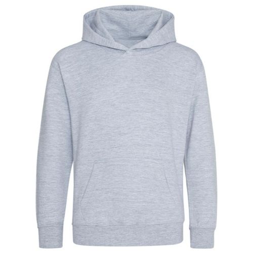 Awdis Just Hoods Kids Organic Hoodie Heather Grey